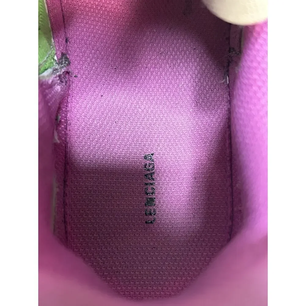 Balenciaga Track 2 Pink Green Sneaker Size 8.5 US Mens